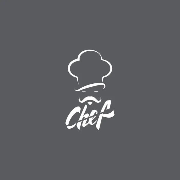 Plantilla Logotipo Del Chef Sombrero Ilustración Del Icono Del Vector — Vector de stock