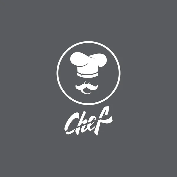 Plantilla Logotipo Del Chef Sombrero Ilustración Del Icono Del Vector — Vector de stock