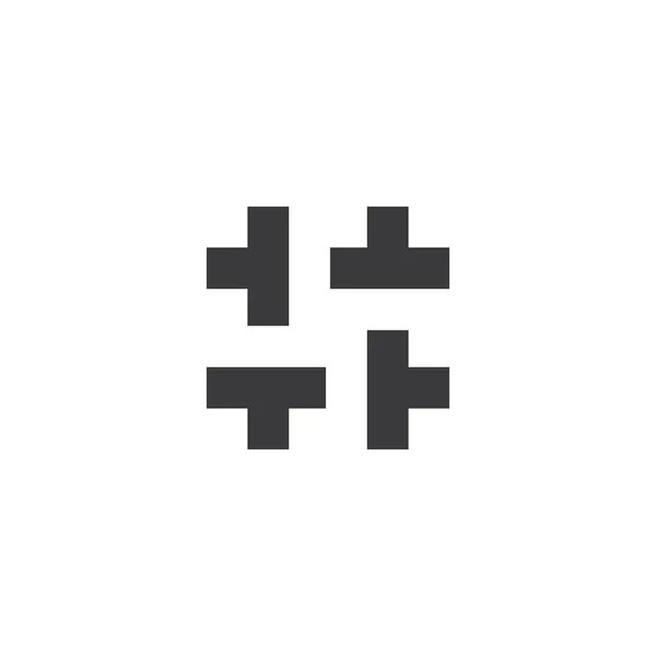 Hashtag Symbol Kors Logotyp Ikon Kreativ Design Mall Element — Stock vektor