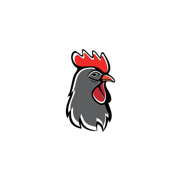 Rooster Logo Template Vector Icon Illustration Design — Stock Vector