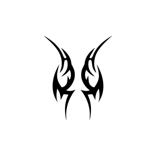 Törzsi Etnikai Tetoválás Ikon Vektor Illusztráció Design Sablon — Stock Vector