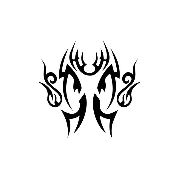 Törzsi Etnikai Tetoválás Ikon Vektor Illusztráció Design Sablon — Stock Vector