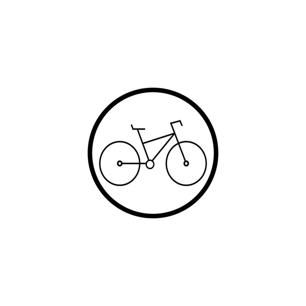 Ilustração Modelo Projeto Vetor Ícone Bicicleta —  Vetores de Stock