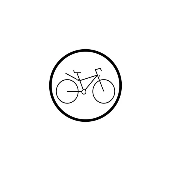 Bisiklet Simgesi Vektör Tasarım Şablonu Llüstrasyonu — Stok Vektör