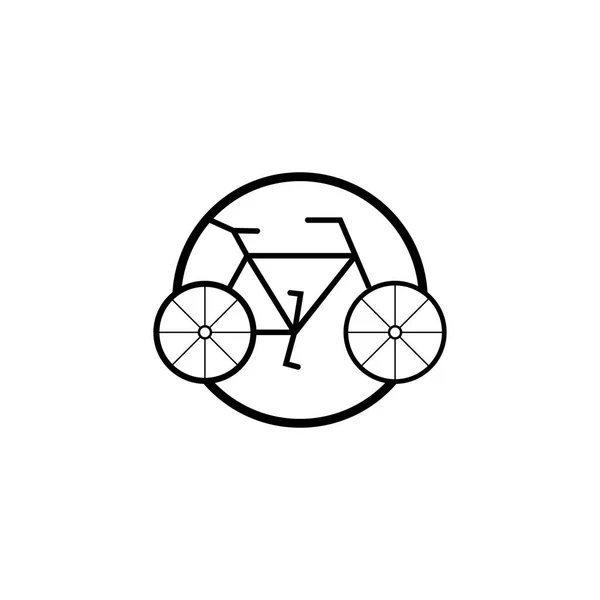 Illustrazione Del Modello Progettazione Vettoriale Dell Icona Della Bicicletta — Vettoriale Stock