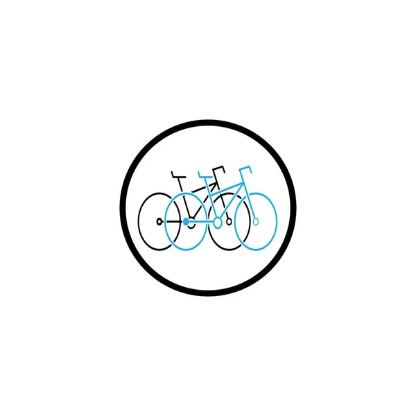 Fiets Ikoon Vector Ontwerp Sjabloon Illustratie — Stockvector