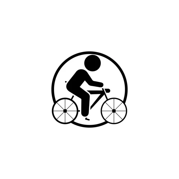 Illustrazione Del Modello Progettazione Vettoriale Dell Icona Della Bicicletta — Vettoriale Stock