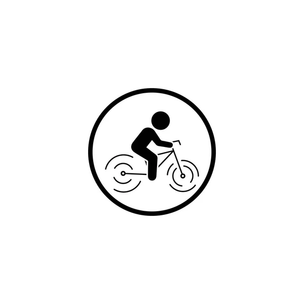 Icono Bicicleta Vector Diseño Plantilla Ilustración — Archivo Imágenes Vectoriales