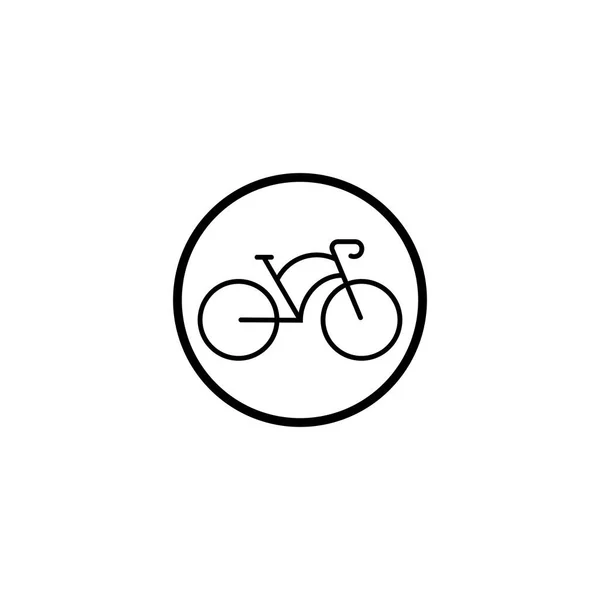 Fiets Ikoon Vector Ontwerp Sjabloon Illustratie — Stockvector