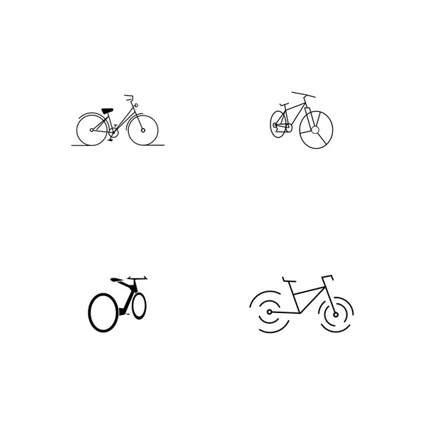 Cykel Ikon Vektor Design Mall Illustration — Stock vektor