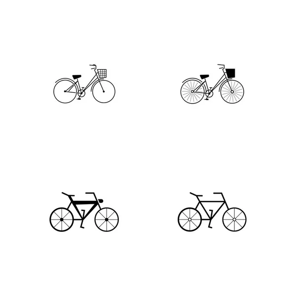 Ilustração Modelo Projeto Vetor Ícone Bicicleta — Vetor de Stock