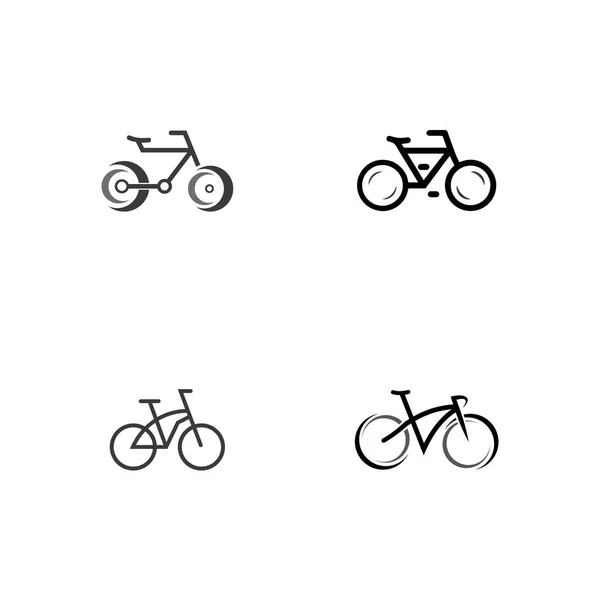 Ilustração Modelo Projeto Vetor Ícone Bicicleta —  Vetores de Stock