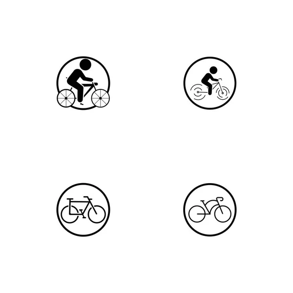 Bicycle Icon Vector Design Template Illustration — Stock Vector