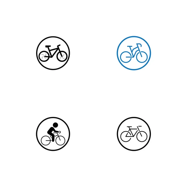 Illustration Modèle Conception Vectorielle Icône Vélo — Image vectorielle