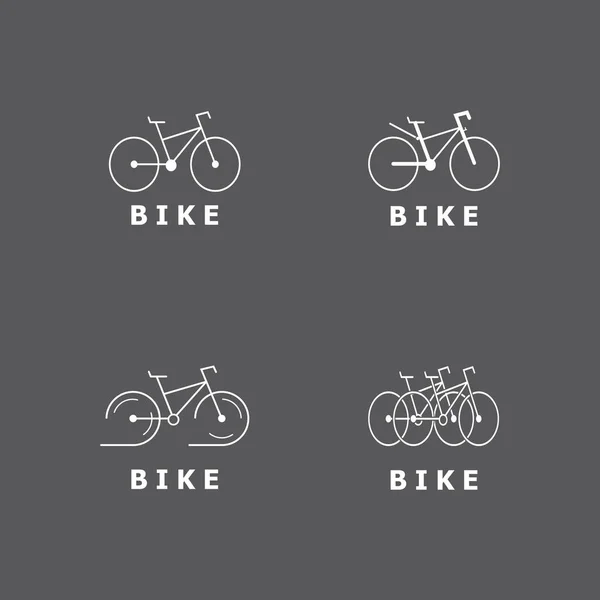 Велосипедна Іконка Векторний Дизайн Шаблон Ілюстрація — стоковий вектор