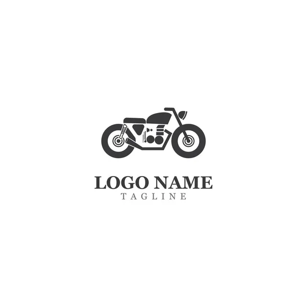Motorcycle Logo Icon Vector Illustration Design Template — Stock Vector