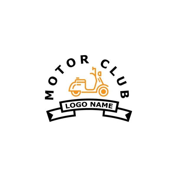 Дизайн Векторной Иллюстрации Логотипа Мотоцикла — стоковый вектор