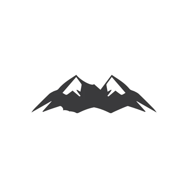 Icône Montagne Logo Modèle Illustration Vectorielle — Image vectorielle