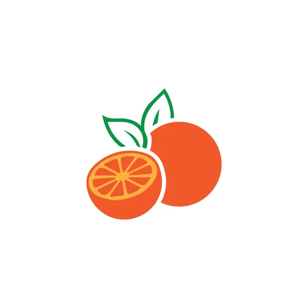 Disegno Logo Arancione Disegno Illustrazione Icona Vettoriale — Vettoriale Stock