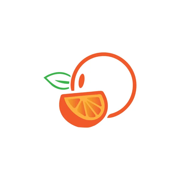 Conception Logo Orange Conception Illustration Icône Vectorielle — Image vectorielle