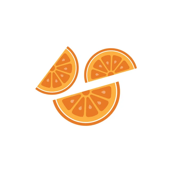 Orange Logo Design Vektor Ikon Illustration Design — Stock vektor