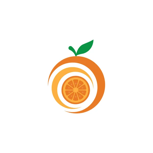 Oranžové Logo Design Vektorové Ikony Ilustrační Design — Stockový vektor