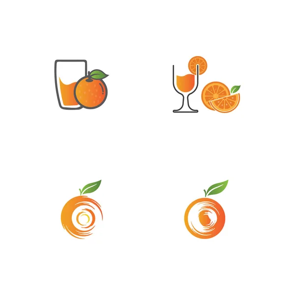 Помаранчевий Дизайн Логотипу Векторний Дизайн Ілюстрації — стоковий вектор