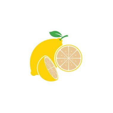 Taze Limon simgesi vektör çizim şablonu