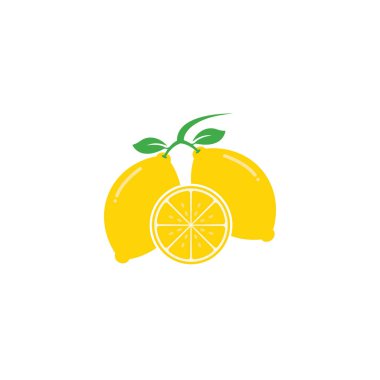 Taze Limon simgesi vektör çizim şablonu