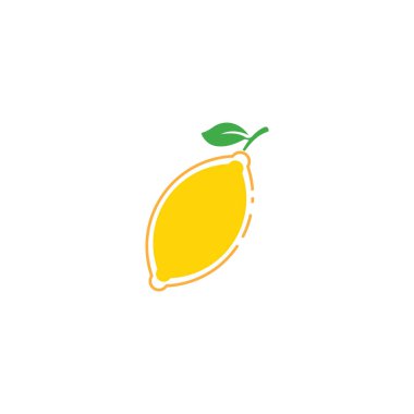 Taze Limon simgesi vektör çizim şablonu