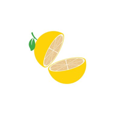 Taze Limon simgesi vektör çizim şablonu