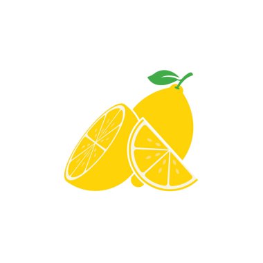 Taze Limon simgesi vektör çizim şablonu
