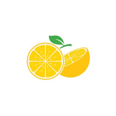 Taze Limon simgesi vektör çizim şablonu
