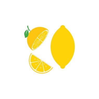 Taze Limon simgesi vektör çizim şablonu