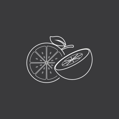 Taze Limon simgesi vektör çizim şablonu