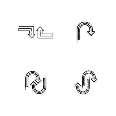 Ok vektör illüstrasyon simgesi Logo Şablonu tasarımı