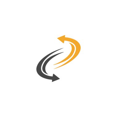 Ok vektör illüstrasyon simgesi Logo Şablonu tasarımı
