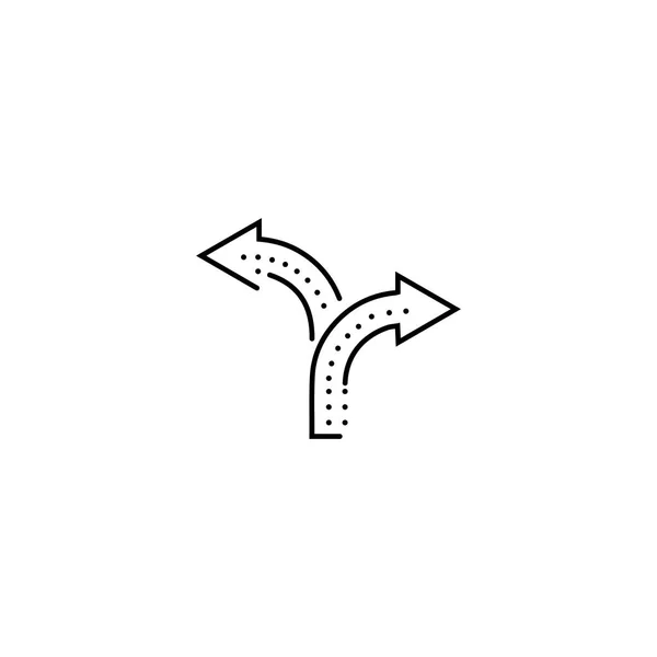 Icono Ilustración Vector Flecha Logo Diseño Plantilla — Vector de stock
