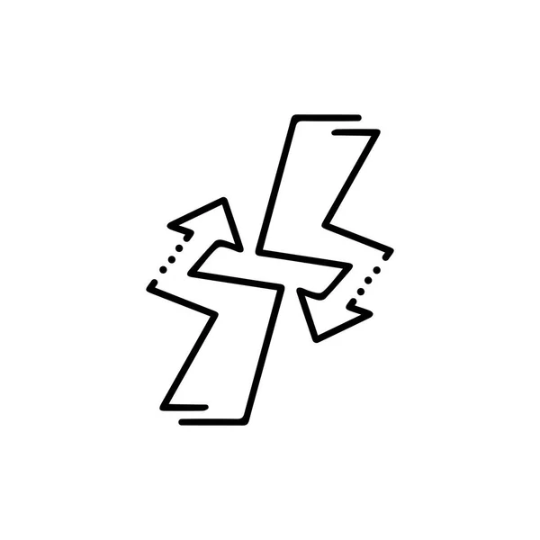 Дизайн Логотипа Иконки Векторной Стрелкой — стоковый вектор