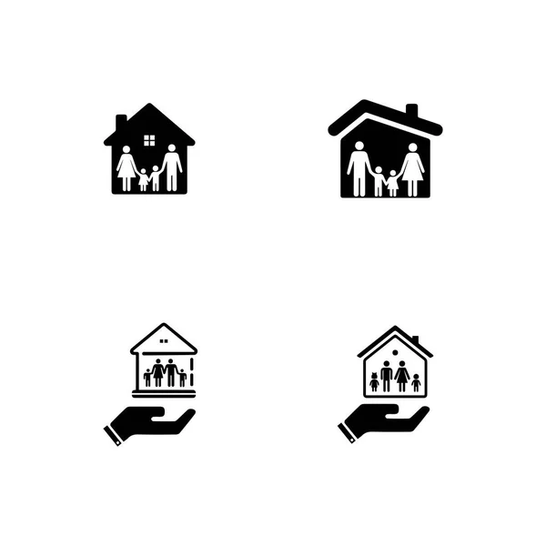 Family Icon Isolated White Background Very Useful Icon Family Web — Stock Vector