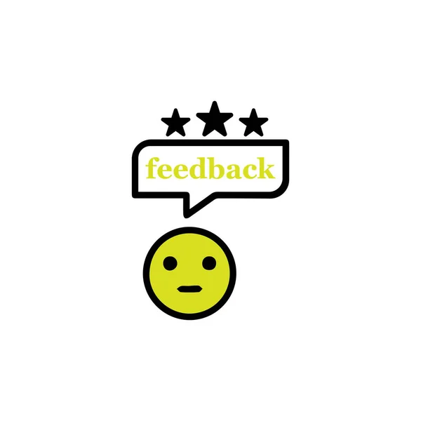 Satisfaction Rating Customer Feedback Icon Design Digital Marketing Business Concept — Stock Vector