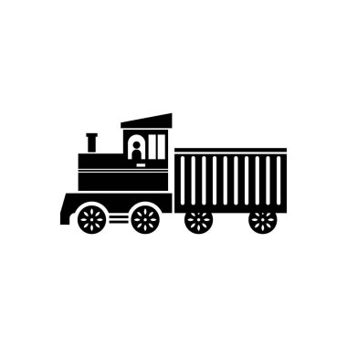  Tren simgesi vektör çizim şablonu