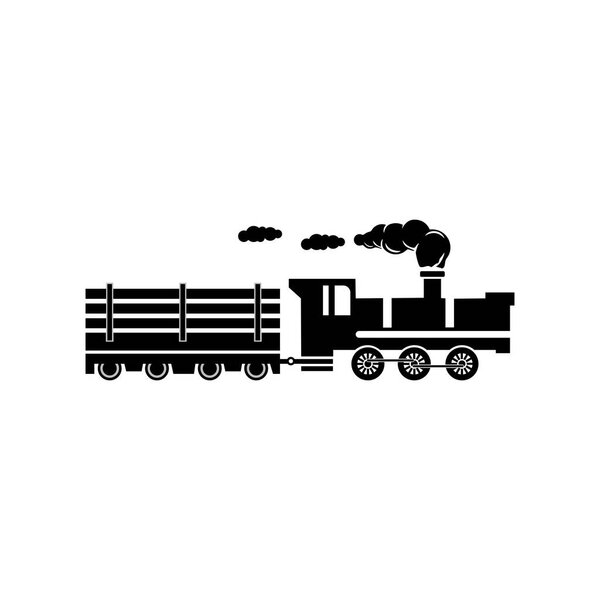  Шаблон дизайна векторной иллюстрации поезда