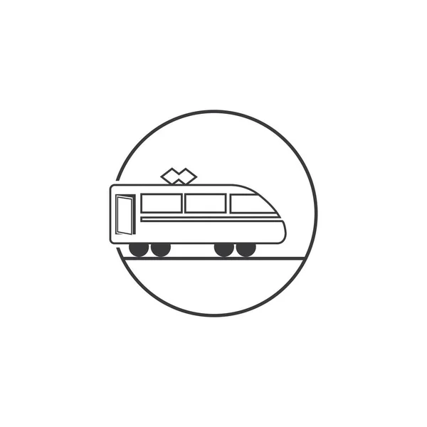 Icono Tren Vector Ilustración Diseño Plantilla — Archivo Imágenes Vectoriales