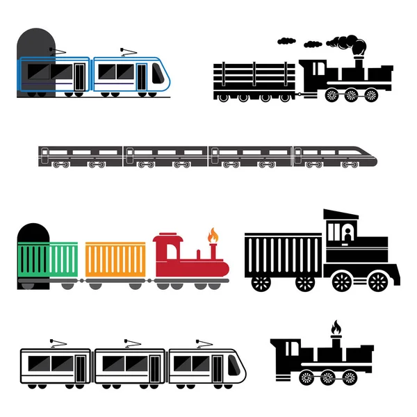 Train Icon Vector Illustration Design Template — Stock Vector