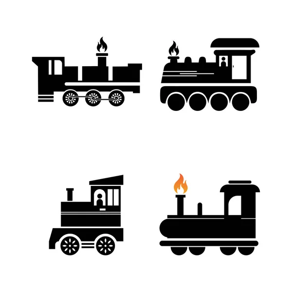 Modèle Conception Illustration Vectorielle Icône Train — Image vectorielle