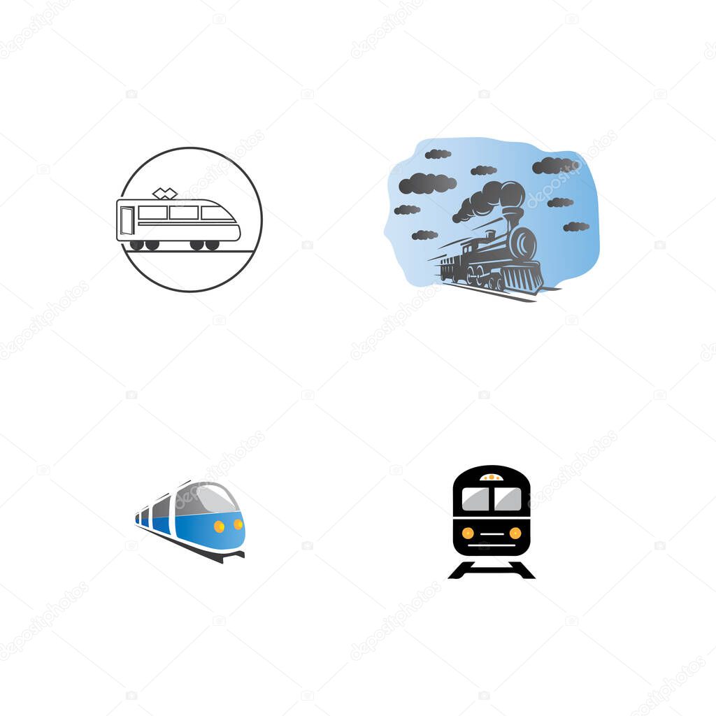  Train icon vector illustration design template