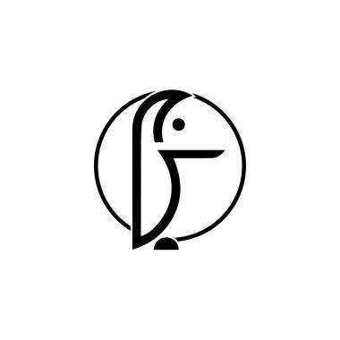 penguen logo şablon vektör resimleme