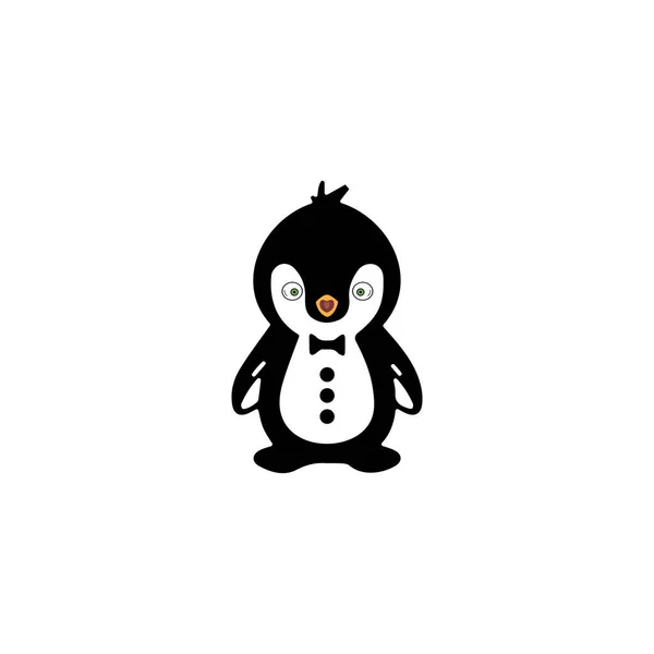 Penguin Logo Template Vector Icon Illustration — Stock Vector