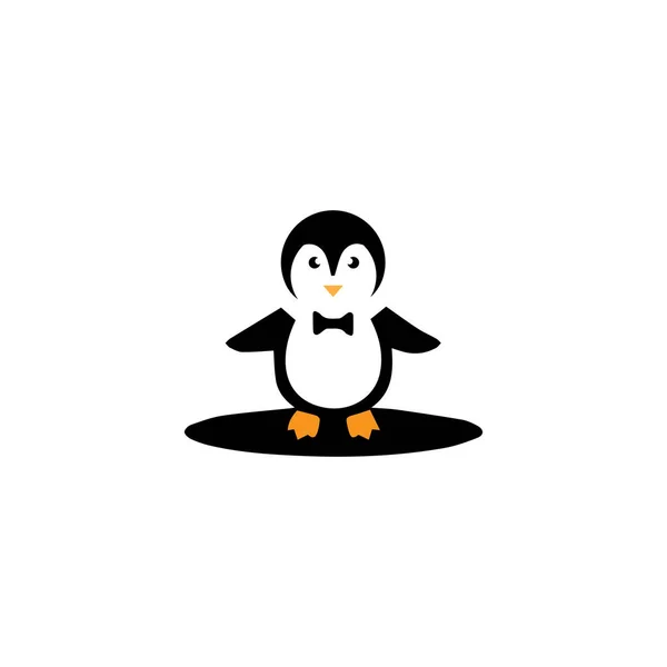 Pinguin Logo Vorlage Vektor Symbol Illustration — Stockvektor